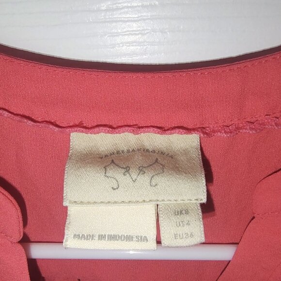 Anthropologie Vanessa Virginia boho blouse sz 4 - Picture 4 of 6